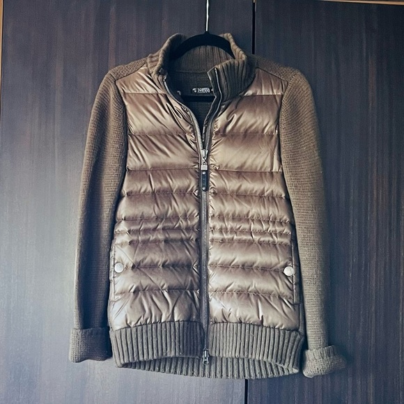 Neve | Mushroom Wool-Blend Down Puffer Jacket - Picture 2 of 5